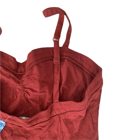 Free People Monroe Asymmetrical Mini dress In Wine X-Small - Picture 9 of 12